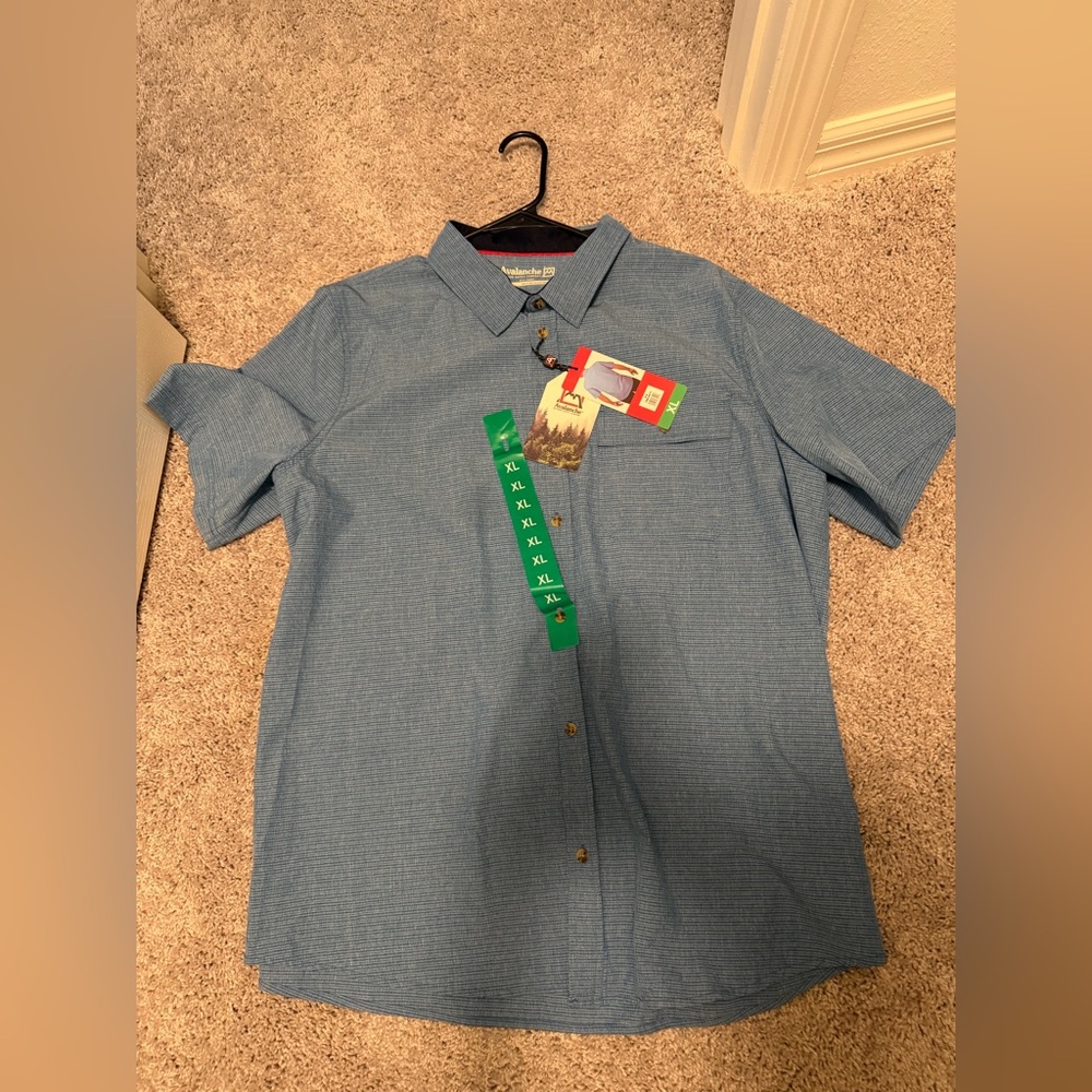 Avalanche Light Blue Button-Up Shirt